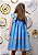 Vestido Azul Bordado Corais - Imagem 2