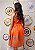 Vestido Laranja Bordado Corais - Imagem 2