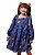 Vestido Margaridas Azuis M/l Teen - Imagem 1