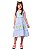Vestido Azul Margaridas Verdes Teen - Imagem 1