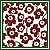 Lenço Estampado Maxi Flor Vermelho - Imagem 1