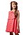Vestido Curto Bordado Mini Margaridas Vermelha Teen - Imagem 1