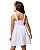 Vestido Curto Bordado Mini Margaridas Branco - Imagem 2