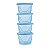 Kit Potes 125ml Azul Claro - Imagem 1