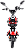 Scooter Elétrica T1 1000W Vermelha/Preta – New E-Bike - Imagem 2