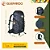MOCHILA GUARA 50L PRETO COM CINTA AJUSTAVEL E DIVISÓRIAS GUEPARDO KIT LEGENDÁRIOS - Imagem 2