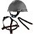 CAPACETE H-700 3M C/ CARNEIRA E JUGULAR CINZA CA 29638 - Imagem 2