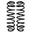 Par Mola Suspensão Traseira Ford Ecosport 2013 a 2021 Fama AL1016 - Imagem 1