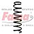 Par Mola Suspensão Traseira Mitsubishi Asx 4x2 2010 a 2021 Fama AL481 - Imagem 1