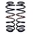 Par Mola Suspensão Traseira Volkswagen Golf 1999 a 2013 Audi A3 Fama AL250 - Imagem 1