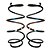 Par Mola Suspensão Dianteira Ford Fiesta 1.0 Aspirado 2003 a 2014 Fama AL042 - Imagem 1