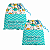 Kit Saco de Roupa Suja e Roupa Limpa com nome tema Dinossauro Baby 30x40 - Imagem 1