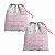Kit Saco de Roupa Suja e Roupa Limpa com nome tema Arco Iris 30x40 - Imagem 1