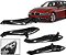 Kit Puxador Porta 316i 320i 328i Sedan F30 2012 a 2019 Cor Carbono - Imagem 1