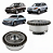 Par Polias Variavel Azera 3.3 Sorento Santa Fé 3.5 2.7 V6 - Polia Admissão 37mm - Imagem 1