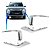 Kit 4 Moldura Cromada Outlander 2016 2017 2018 Frente - Imagem 3
