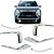 Kit Completo Friso Moldura Cromada Outlander 2016 2017 2018 Frente - Imagem 1
