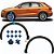 Par Moldura Alargador Friso Paralama Dianteiro Audi Q3 2012 a 2019 - Imagem 2