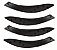 Kit Aplique Puxador Porta Interno Bmw 320 328i Sedan 2013 a 2019 Fibra Carbono - Imagem 4