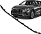 Spoiler Aplique Friso Inferior Parachoque Dianteiro Audi Q3 2020 a 2024 - Imagem 1