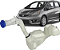 Reservatorio Agua Limpador Esguicho Parabrisas C/ Tampa e Gargalo New Fit 2009 a 2014 - Imagem 1