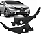 Par Acabamento Moldura Canto Churrasqueira Honda Civic 2012 a 2016 - Imagem 1