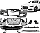 Kit Audi A7 Parachoque Spoiler Transformação para Rs7 2011 a 2014 - Imagem 1