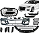 Body Kit Parachoque Dianteiro Transformação Rs3 Para Audi A3 2017 a 2021 - Imagem 1