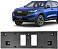 Suporte Placa Parachoque Dianteiro Haval H6 2023 a 2025 - Imagem 1