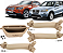 Kit Jogo 4 Puxador Interno Porta Bmw X3 X4 2010 a 2016 Bege - Imagem 1