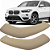 Par Capa Puxador Porta Bmw X1 F48 2016 á 2019 Bege - Imagem 1