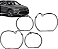 Kit Acrílico Drl Angel Eyes Farol Bmw X1 F48 2016 a 2019 - Imagem 1