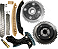Kit Corrente Distribuição Motor C / Polias C180 C200 E200 Clk200 Slk200 1.8 Kompressor 2000 á 2010 - Imagem 2