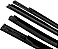 Kit Jogo Pestana Porta Externa Preto Ford Ranger 2013 a 2022 Cab Dupla - Imagem 6