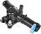 Carcaça Flange Agua Válvula Termostática Traseira S10 2.5 2013 a 2024 - Imagem 4
