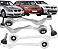 Kit Braço Suspensão Reto e Curvo Bmw 118i 120i 318i 320i N46 2006 á 2012 X1 2009 a 2015 - Imagem 1