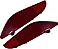 Par Refletor Olho Gato Parachoque Traseiro Haval H6 2023 a 2025 - Imagem 3