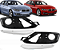 Par Moldura Farol Milha Bmw 320i 328i GP Sport 2012 a 2015 C/ Friso - Imagem 1