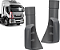 Par Defletor Acabamento Moldura Coluna Grade Iveco Stralis 2007 a 2018 - Imagem 1