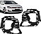Par Suporte Parachoque Farol Milha Neblina Golf Gti 2018 2019 2020 Mk7.5 - Imagem 1