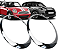 Par Moldura Aro Cromado Farol Mini Cooper S Clubman Roadster Coupe R55 R56 R57 R58 R59 2007 a 2015 - Imagem 1