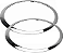 Par Moldura Aro Cromado Farol Mini Cooper S Clubman Roadster Coupe R55 R56 R57 R58 R59 2007 a 2015 - Imagem 3