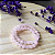 Pulseira Quartzo Rosa 8mm; Amor - Relacionamentos - Purifica - Imagem 1