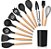 Kit 12 Utensílios de Cozinha em Silicone e Cabo de Madeira - Imagem 2