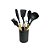 Kit 7 Utensílios de Cozinha em Silicone e Cabo de Madeira BK - Imagem 1