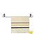 Toalheiro Luxban Spazio Barra 50cm Cromado 105-CR - Imagem 4