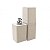 Kit Dispenser de Sabonete Líquido e Porta Creme Dental Stolf Smile Areia - Imagem 5