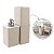 Kit Dispenser de Sabonete Líquido e Porta Creme Dental Stolf Smile Areia - Imagem 1