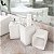 Kit Dispenser de Sabonete Líquido e Porta Creme Dental Stolf Smile Branco - Imagem 2