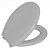 Assento Oval Astra TPK/AS-CZ2 Almofadado Cinza Claro - Imagem 1